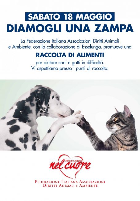 “Diamogli una zampa”: Esselunga con Federazione Italiana Associazione Diritti Animali e Ambiente