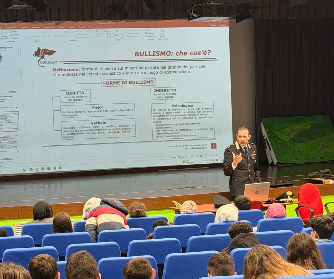 I carabinieri dialogano con oltre 400 studenti sulla legalità