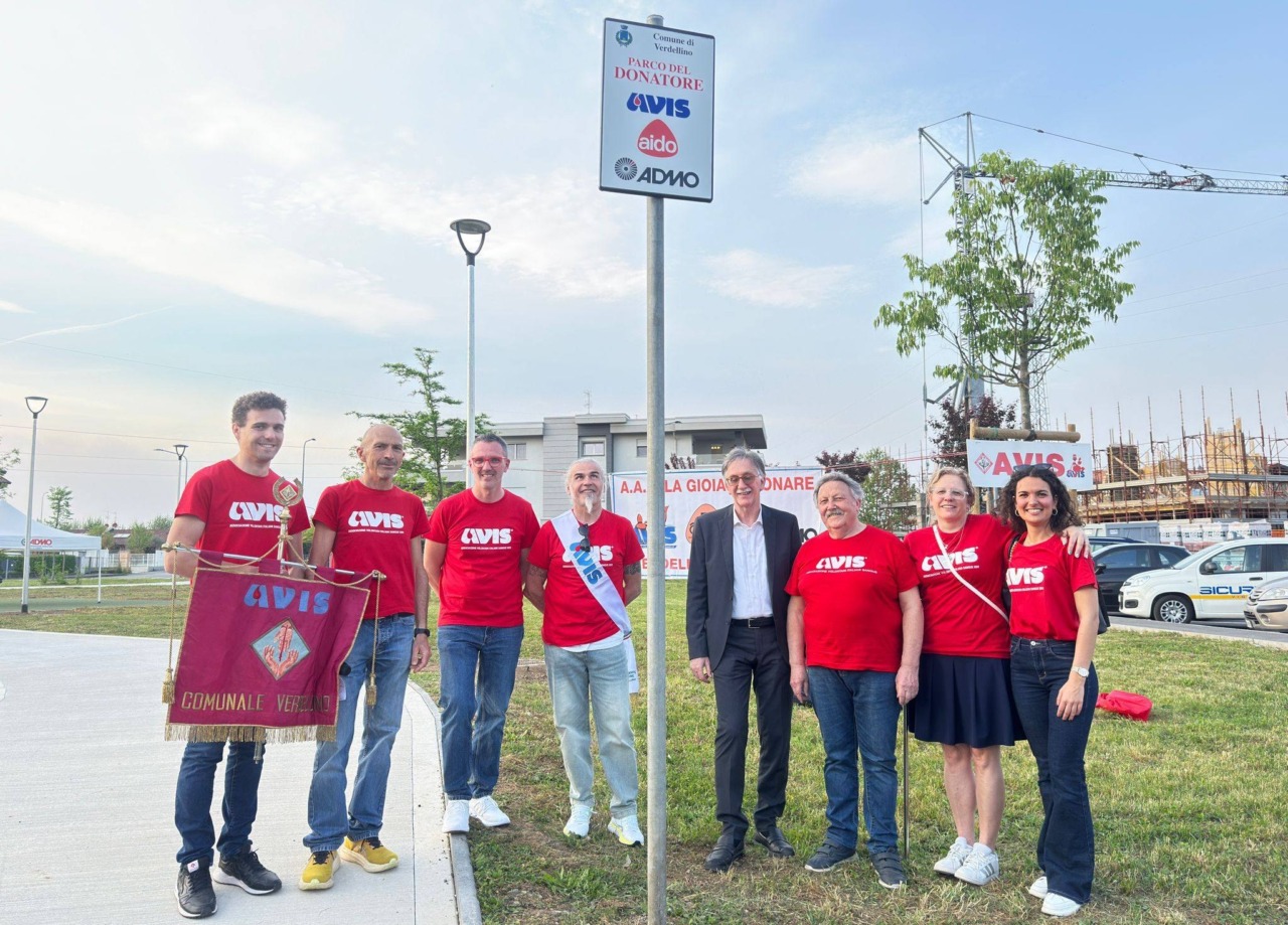 Inaugurazione del Parco del Donatore per i 60 anni dell’Avis Verdellino-Zingonia