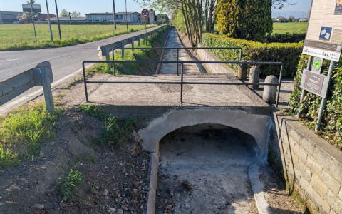 Realizzata una “guscia” nella roggia Babbiona per preservare l’acqua