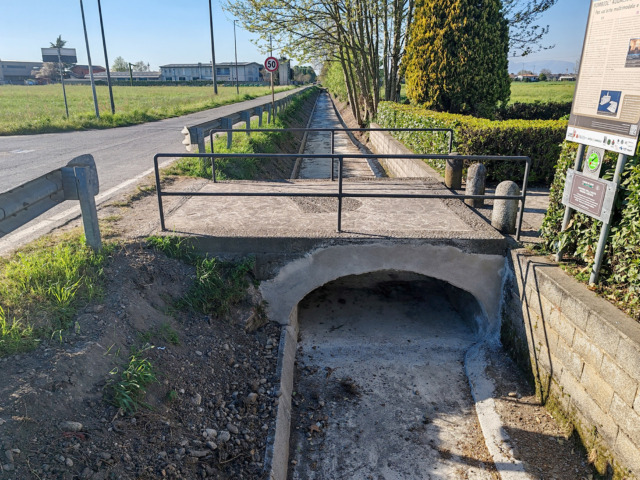 Realizzata una “guscia” nella roggia Babbiona per preservare l’acqua