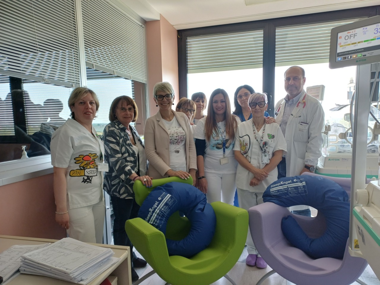 Abio Treviglio sostiene la Pediatria dell’Asst Bergamo Ovest con nuove poltrone e cuscini