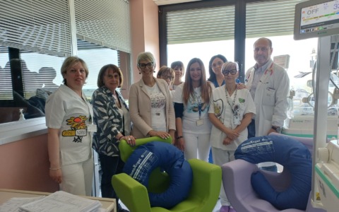 Abio Treviglio sostiene la Pediatria dell’Asst Bergamo Ovest con nuove poltrone e cuscini