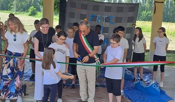 Inaugurata la nuova aula all’aperto alla scuola primaria di Masano