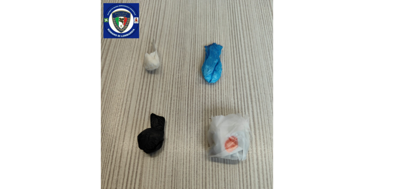 Intervento della Polizia locale contro lo spaccio di droga a Romano di Lombardia