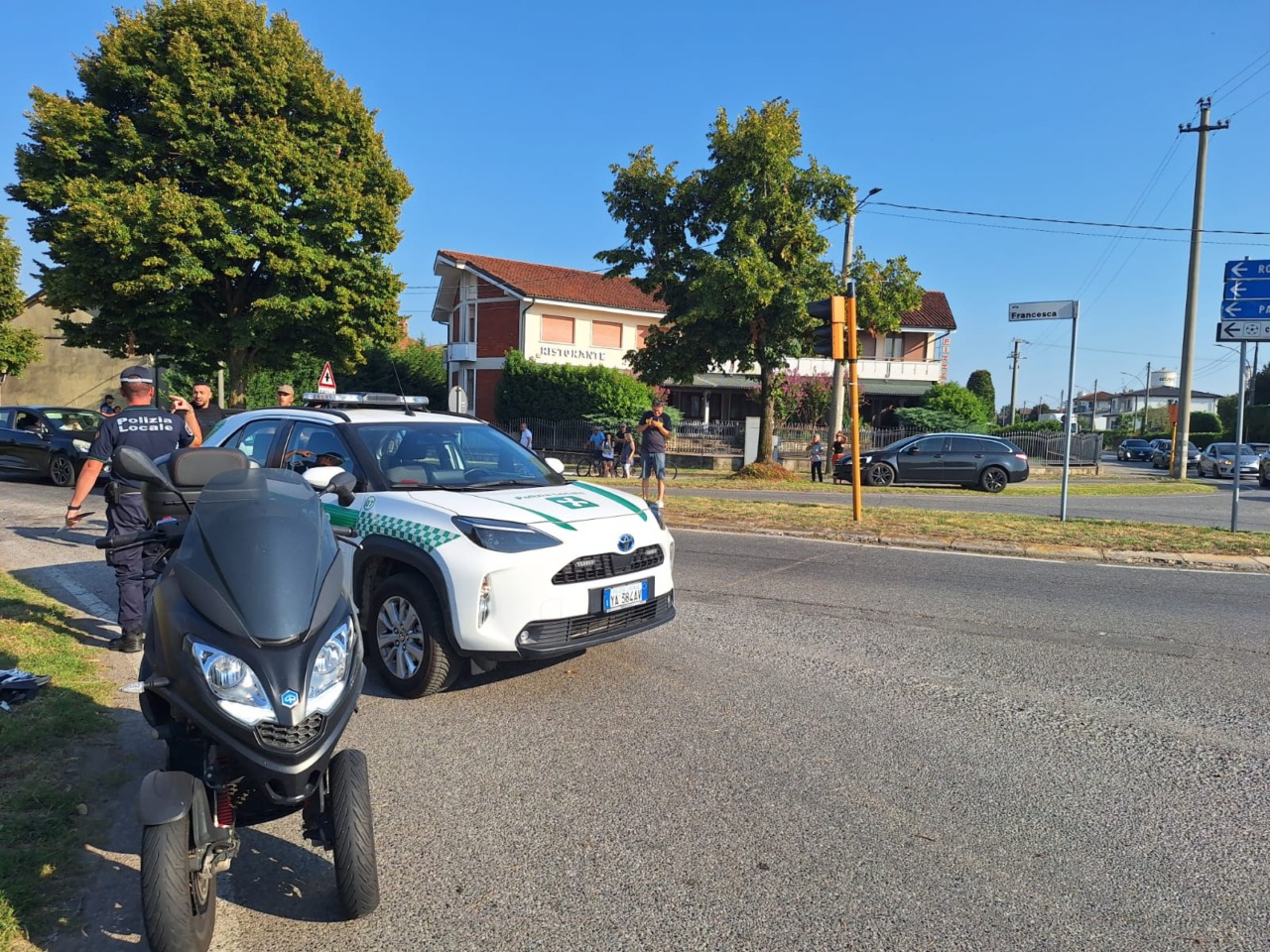 Incidente in moto a Vidalengo: centauro in gravi condizioni