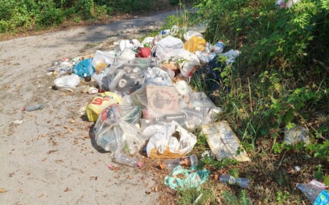 Una famiglia di Canonica ripulisce i rifiuti abbandonati nei campi